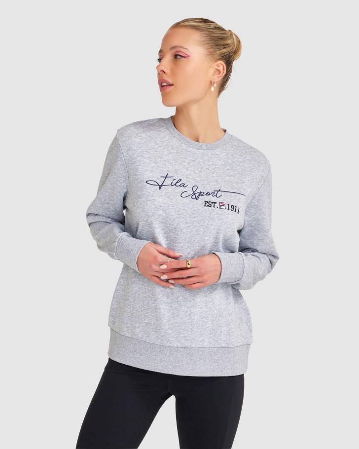 Women's Cinzia Crew Fila UK Grey Marle