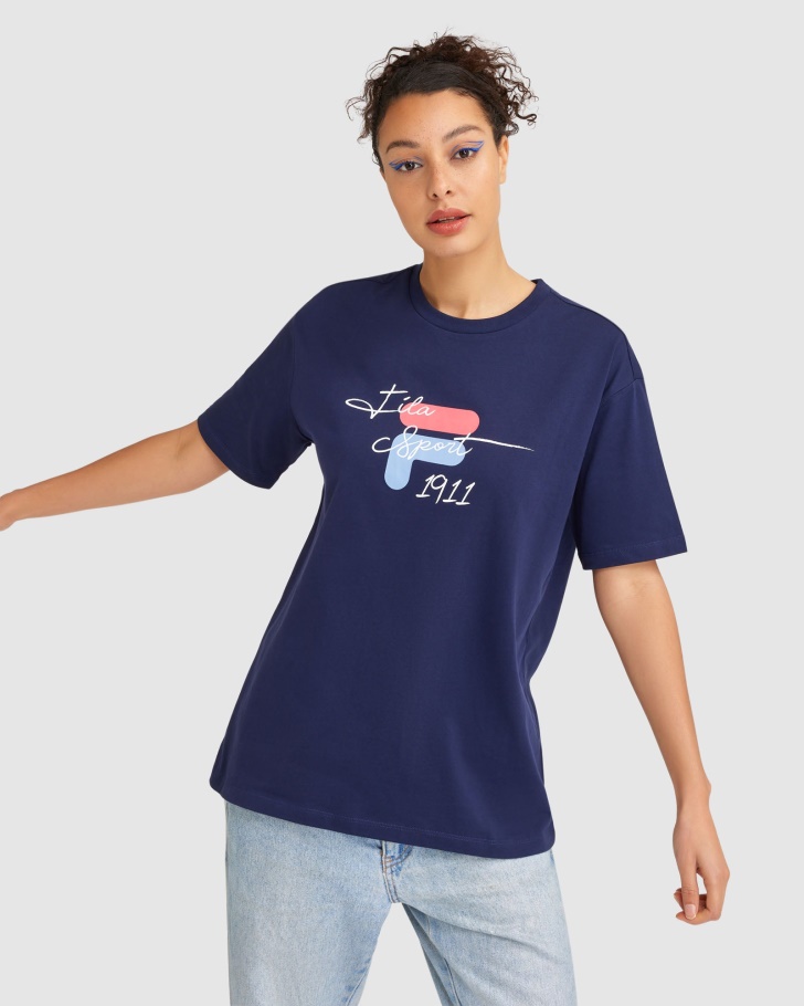 Fila UK New Navy Women's Cinzia Tee