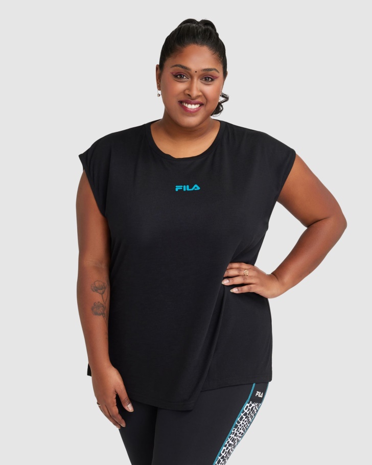 Black Fila UK Women's Rebecca Tank