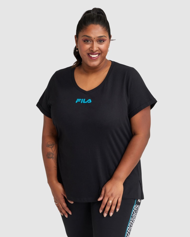 Women's Rebecca Tee Fila UK Black