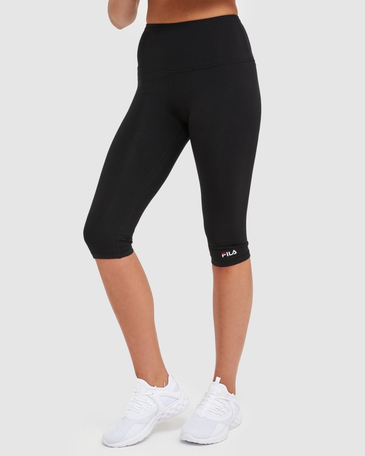 Classic Women's Capri Tights Fila UK Black