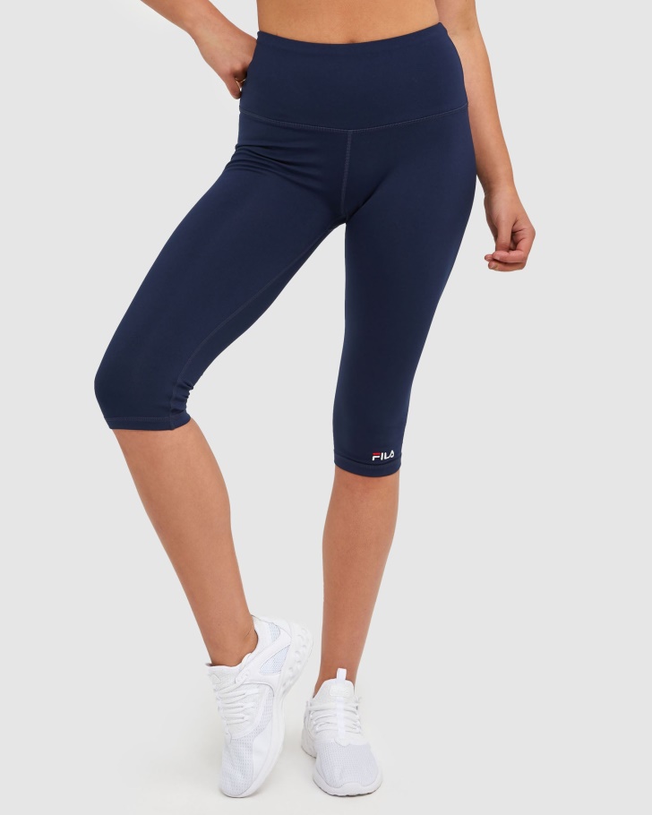 New Navy Classic Women's Capri Tights Fila UK