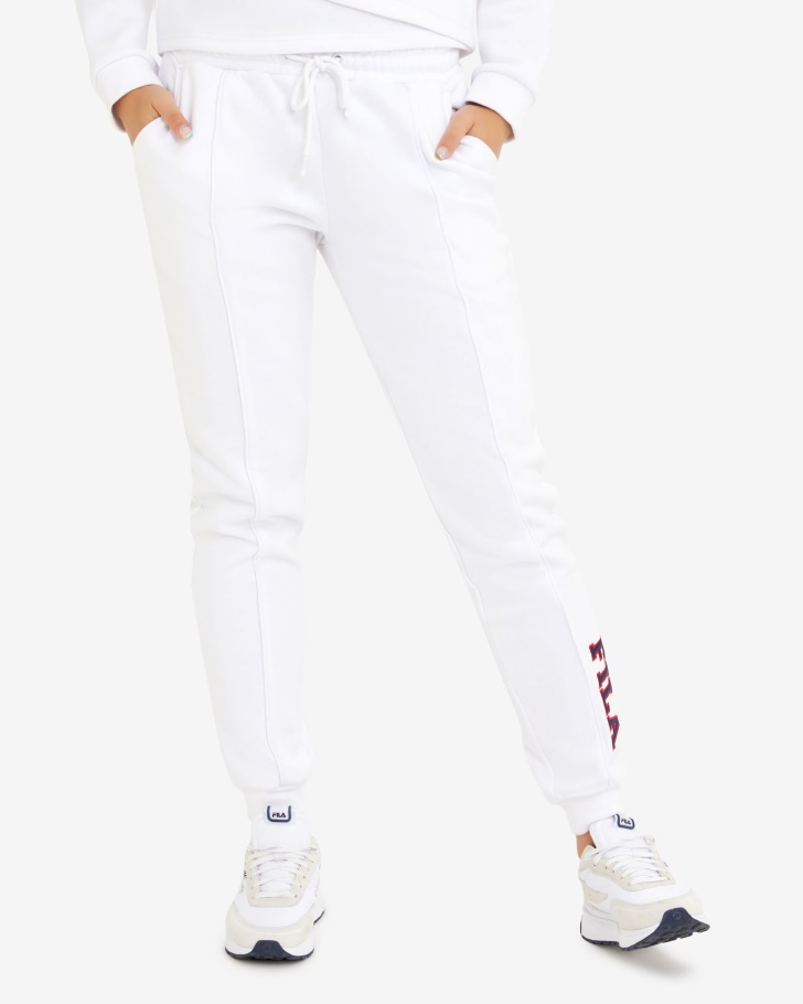 Women's Serena Trackpant White Fila UK