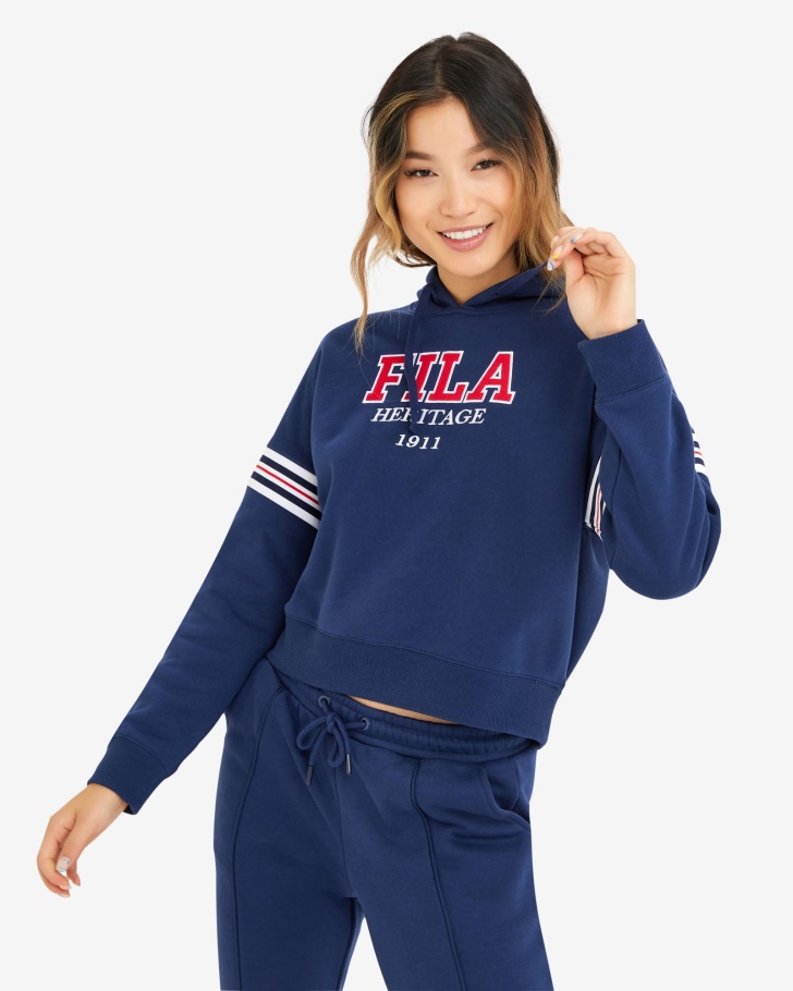 New Navy Women's Serena Hoody Fila UK
