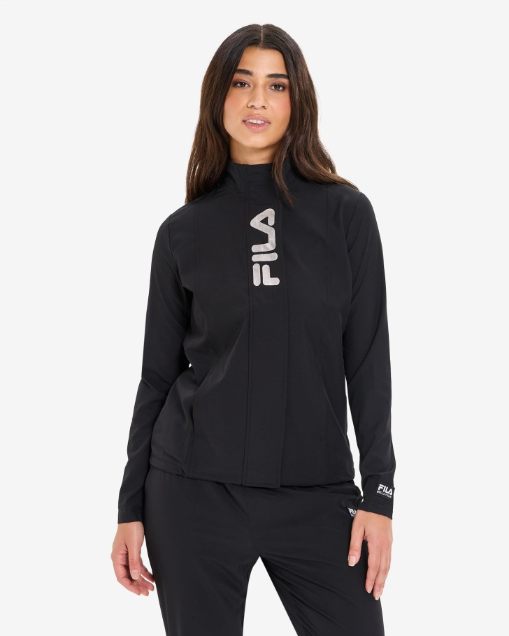 Black Women's Annabelle Jacket Fila UK