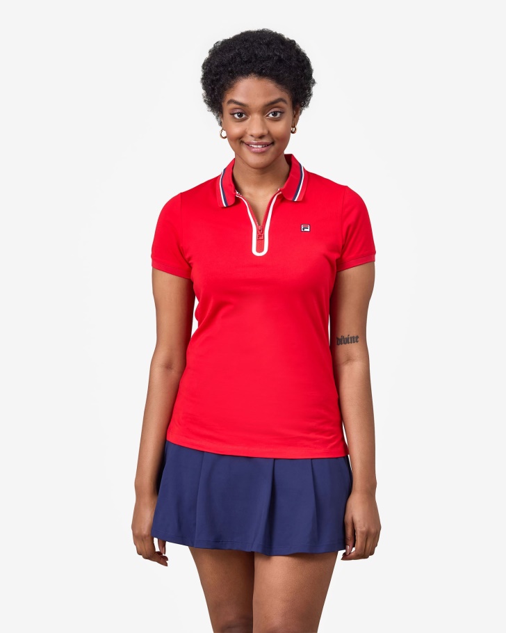Monica Polo Red Fila UK