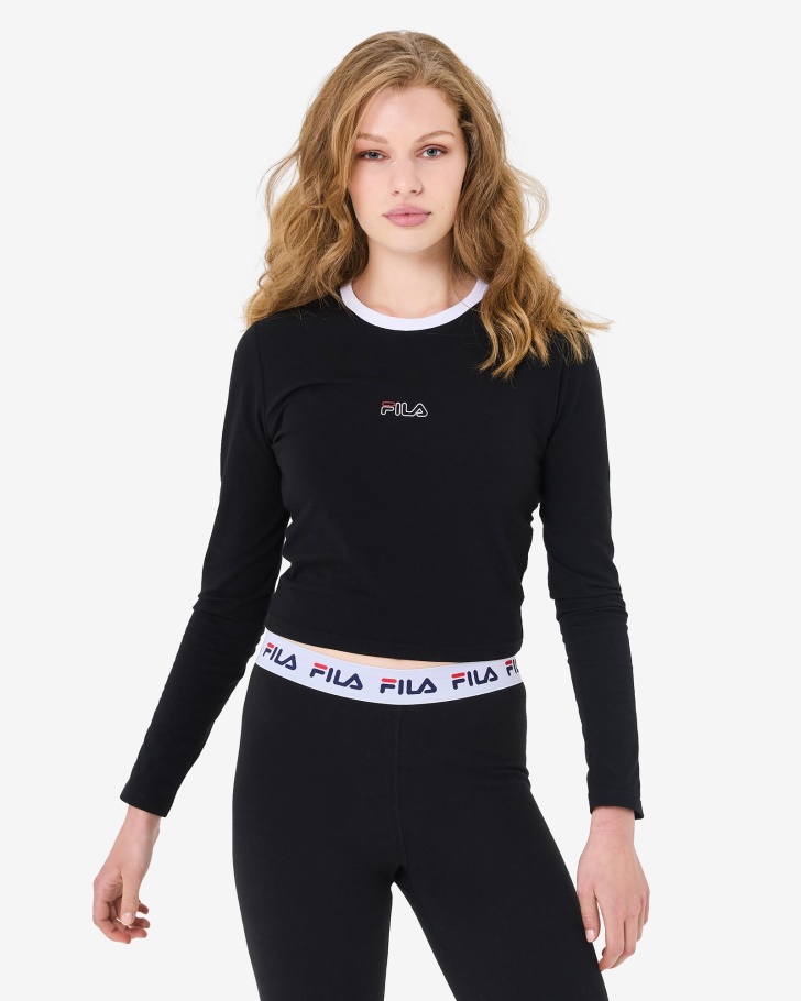 Sage LS Tee Fila UK Black