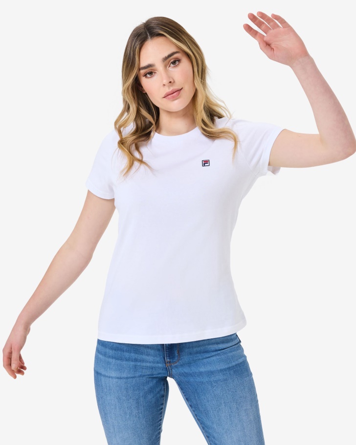 Fila UK White Volara Badge 2.0 Tee