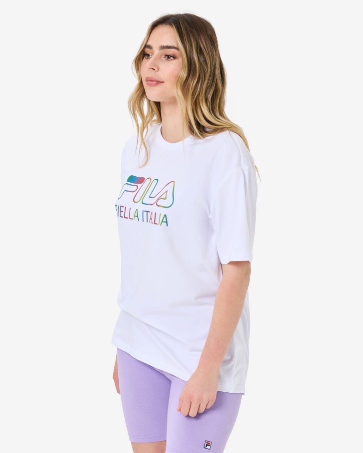 Fila UK White Maddy Oversized Tee