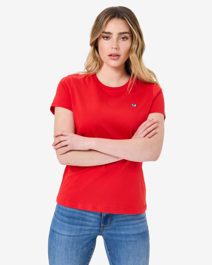Volara Badge 2.0 Tee Red Fila UK