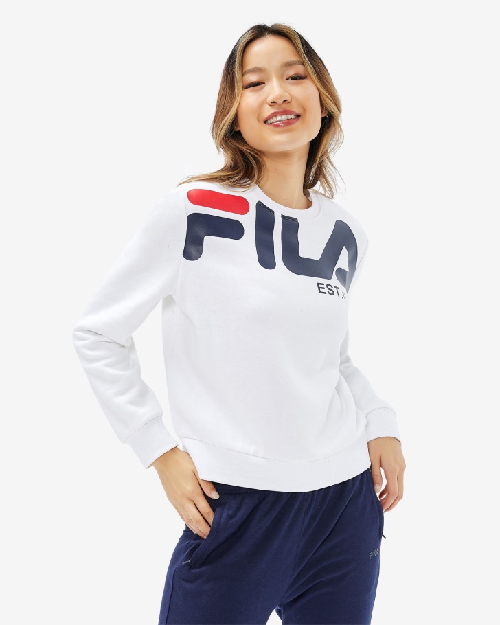 Fila UK White Women's Grazia Crew