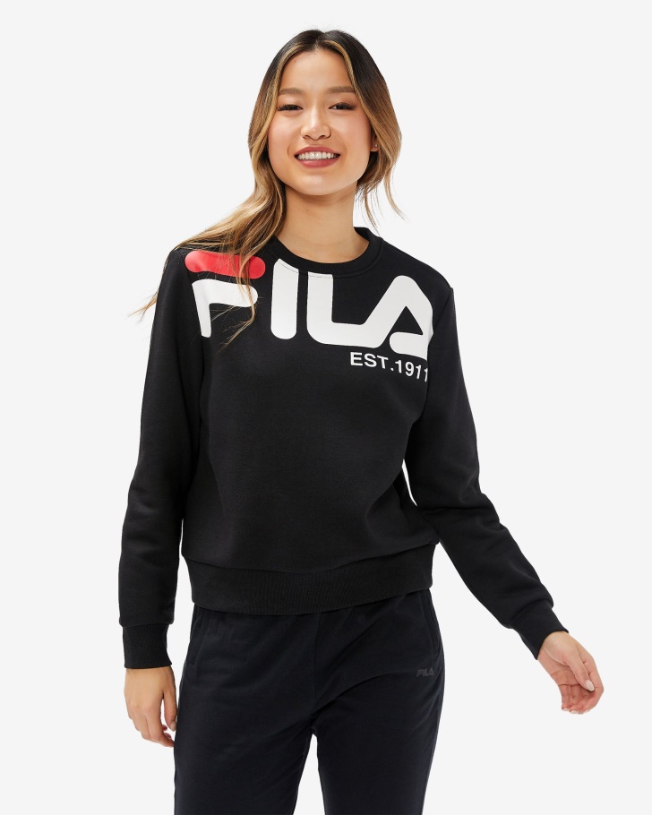 Women's Grazia Crew Black Fila UK