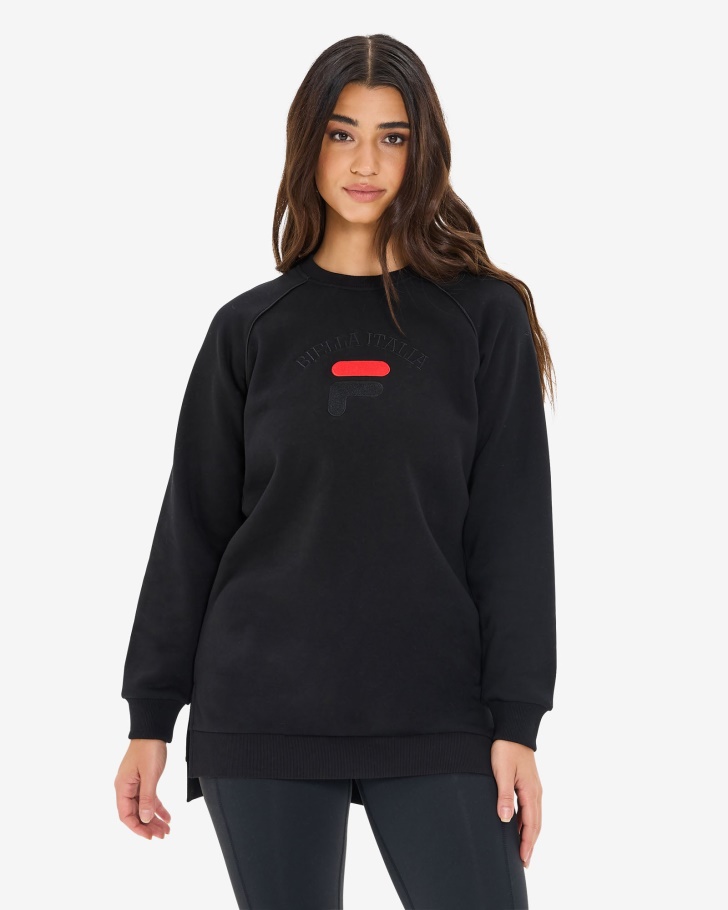 Women's Amara Crew Tunic Black Fila UK