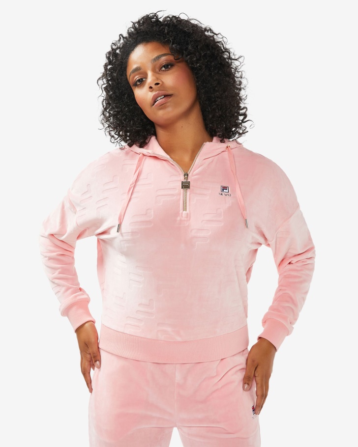 Fila UK Women's Aspena Qtr Zip Pale Rose