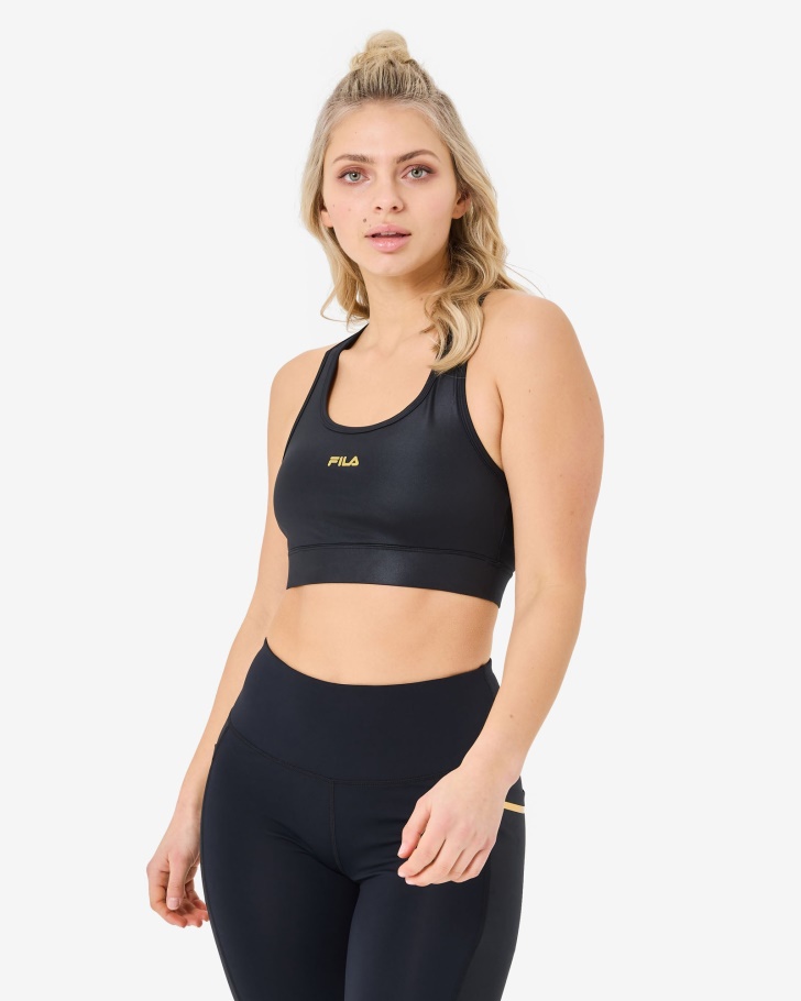 Black Fila UK Lyannah Bra