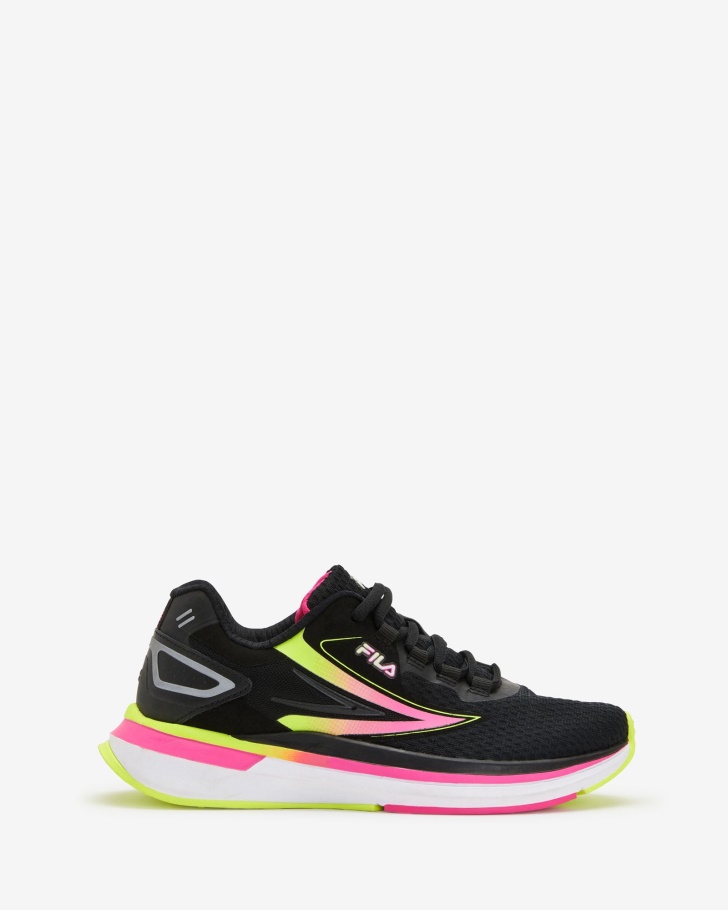 Fila UK Black/Pinkglo/Safeyellow Women's Fila UK Instinx