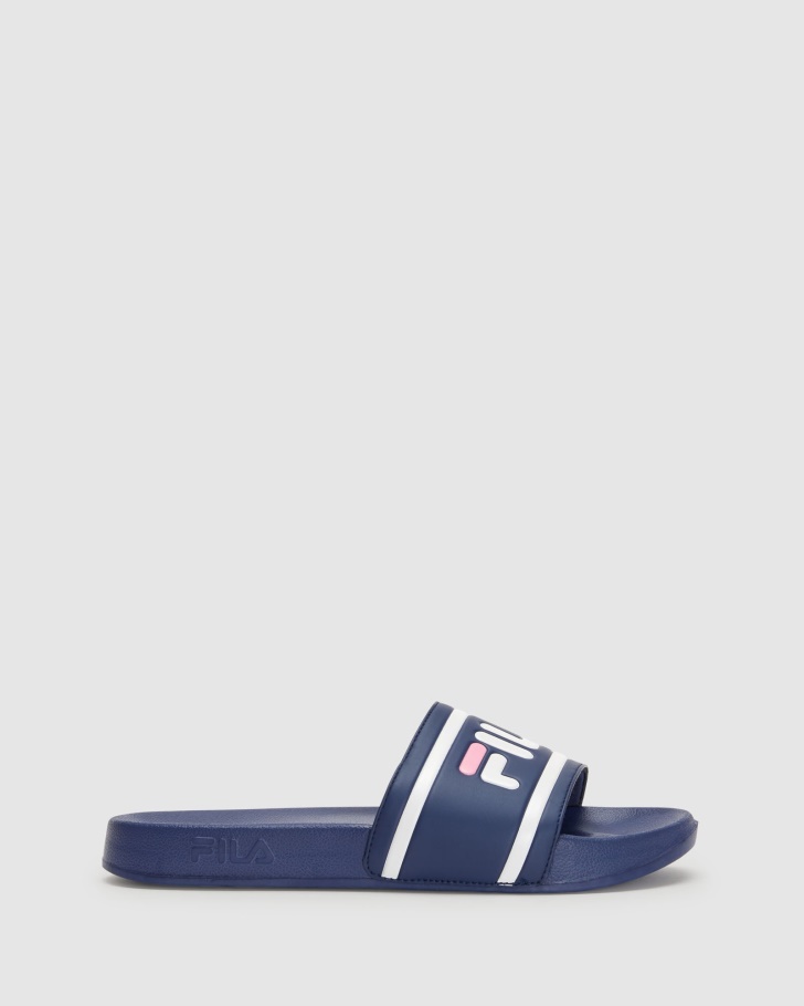 Fila UK Navy/Pink Women's Amalfi Slide