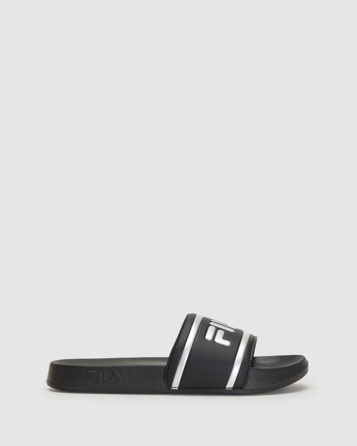 Women's Amalfi Slide Black/Silver Fila UK