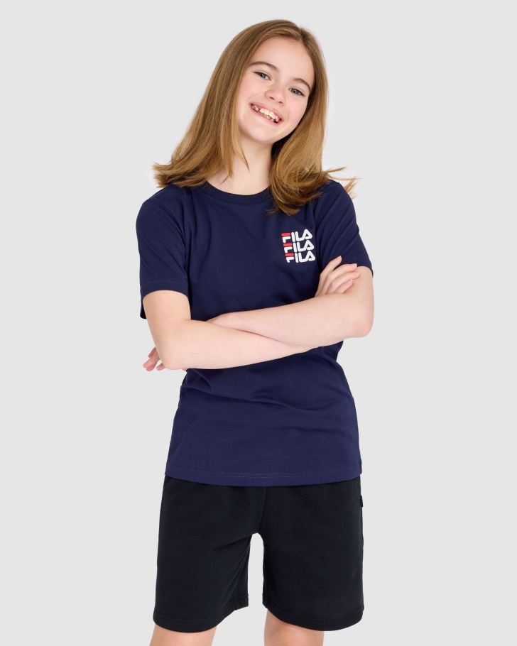 Fila UK New Navy Kid's Ripley Tee