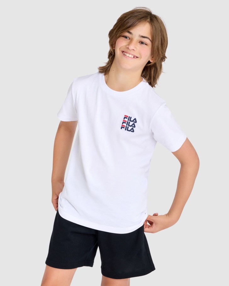 White Kid's Ripley Tee Fila UK