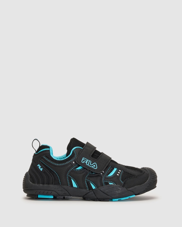 Kid's Mattia Strap Fila UK Charcoal/Blue