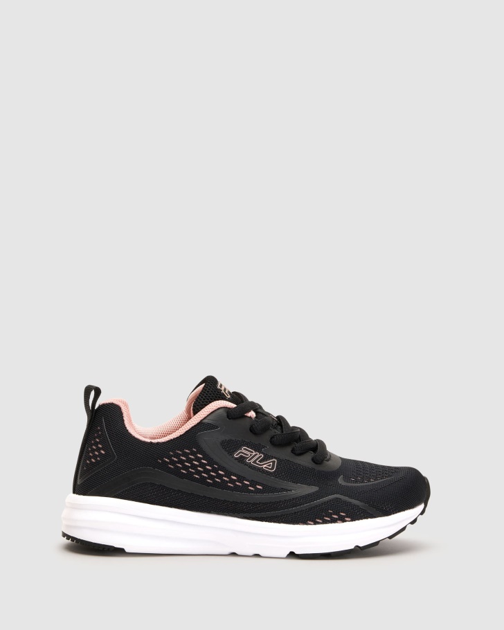 Black/Rose Kid's Pavia Fila UK