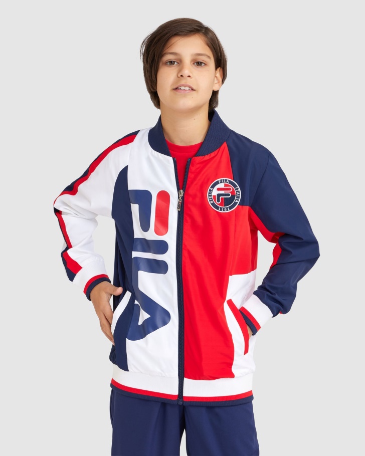 New Navy Fila UK Boy's Ryan Jacket