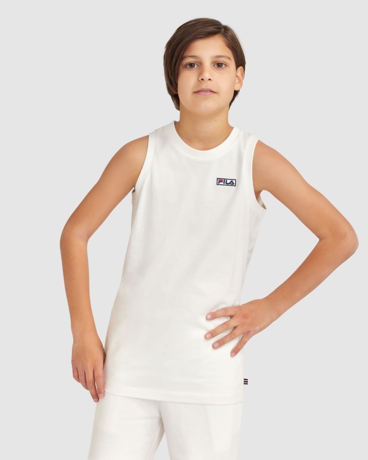 Kid's Parker Tank White Fila UK