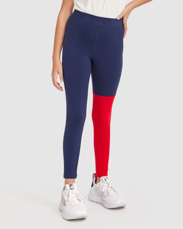 Fila UK New Navy Girl's Lana Tights