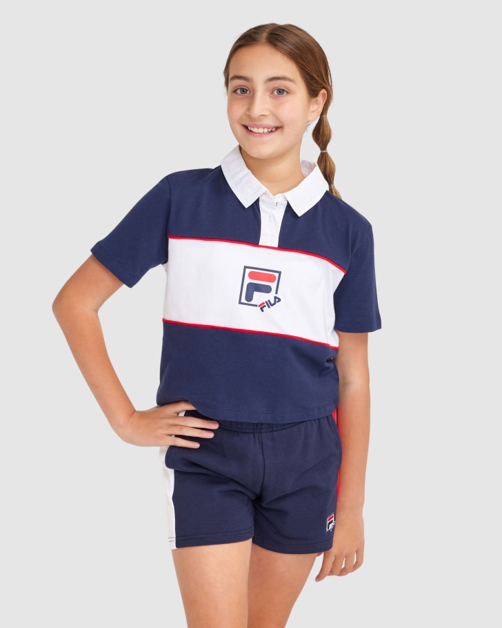 Fila UK New Navy Girl's Lana Polo