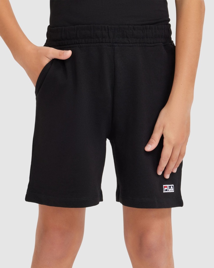 Black Fila UK Kid's Parker Short