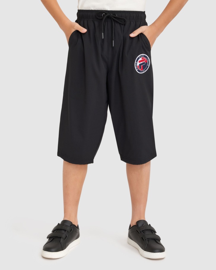 Black Boy's Ryan 3/4 Pant Fila UK