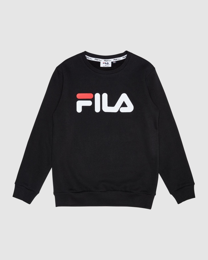 Fila UK Black Classic Kid's Crew