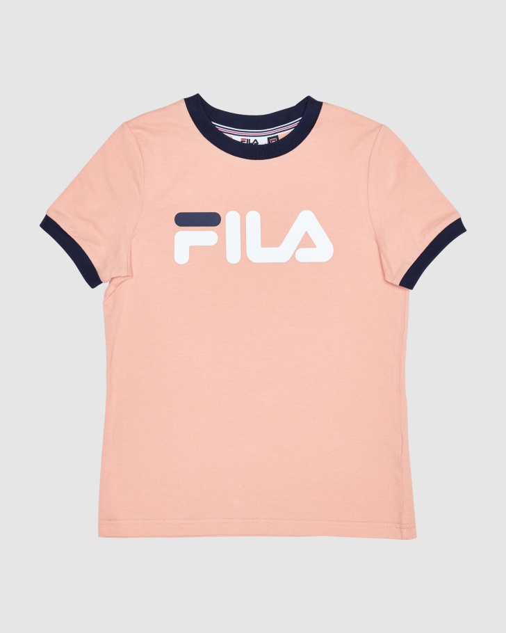 Fila UK Classic Girl's Ringer Tee Mellow Rose