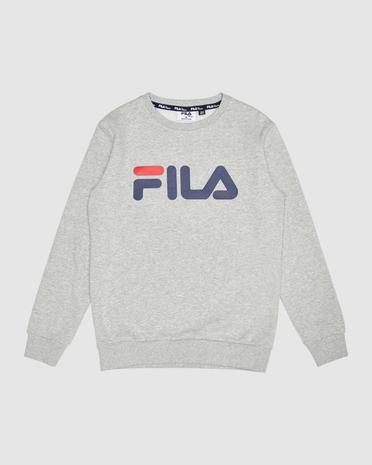 Silver Marle Fila UK Classic Kid's Crew