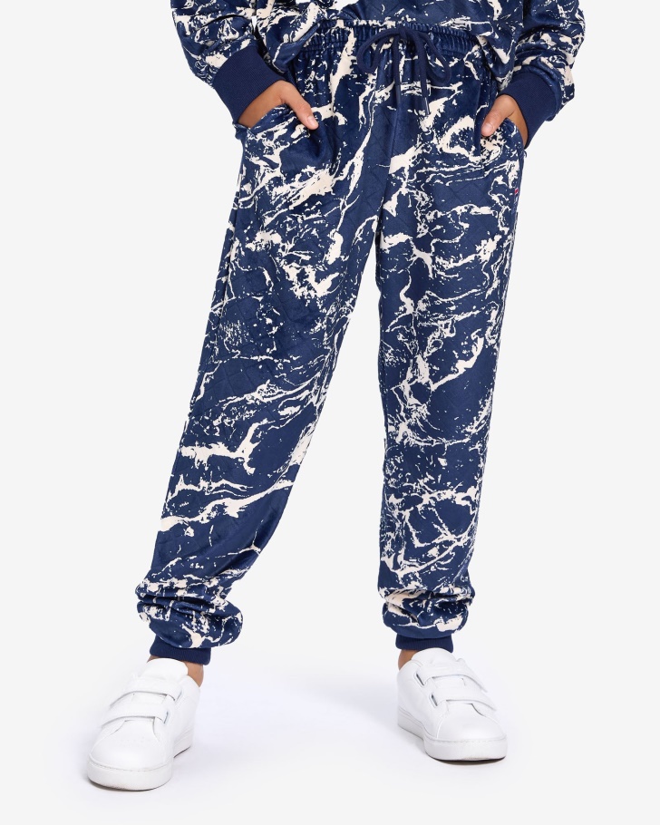 Fila UK Navy Marble Kid's Sloane Pant