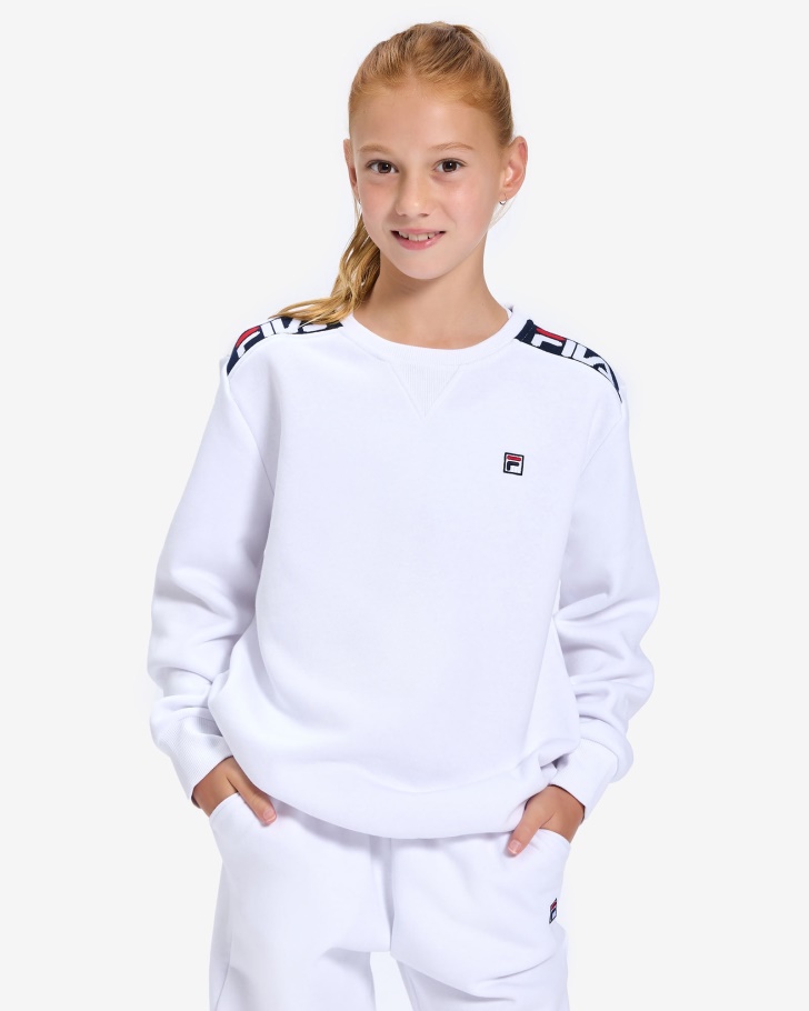 Kid's Badge 2.0 Crew White Fila UK
