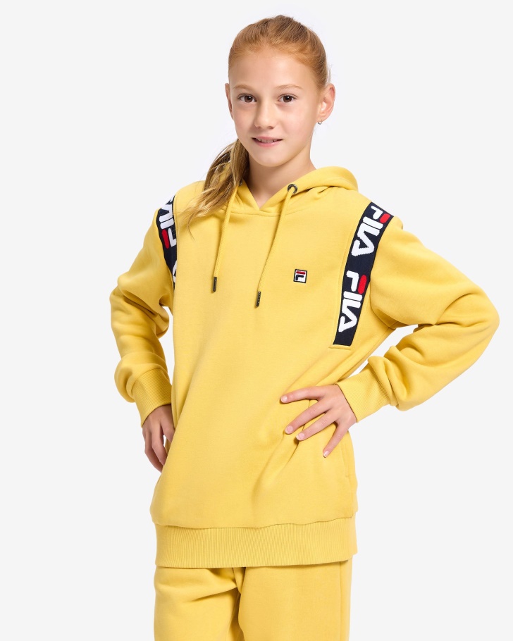 Misted Yellow Kid's Badge 2.0 Hood Fila UK