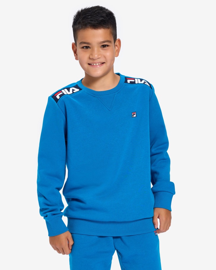 Fila UK Kid's Badge 2.0 Crew Mykonos Blue