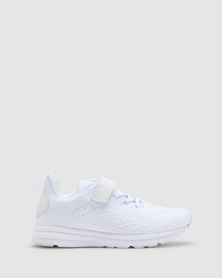 White Kid's Fila UK Classico Strap Fila UK