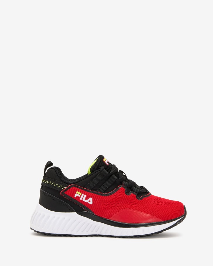 Kids Fila UK Molise Black/Yellow/Red Fila UK