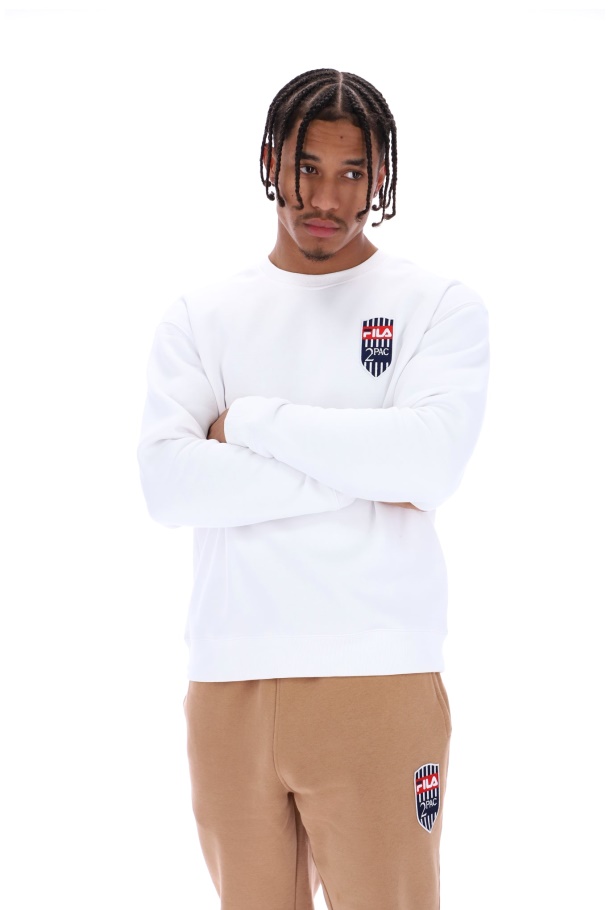 Tupac Fila UK Fleece Patch Crew Jumper