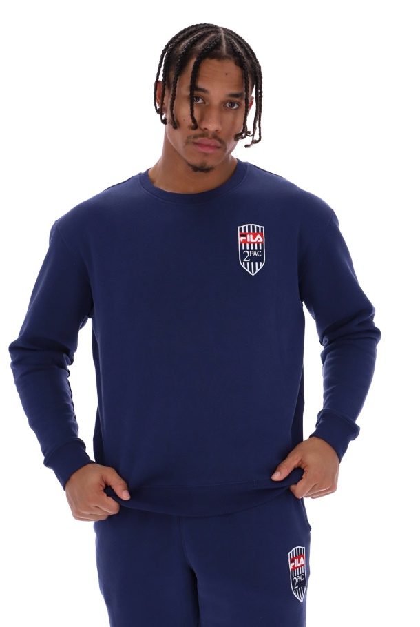 Fila UK Tupac Fleece Patch Crew Jumper