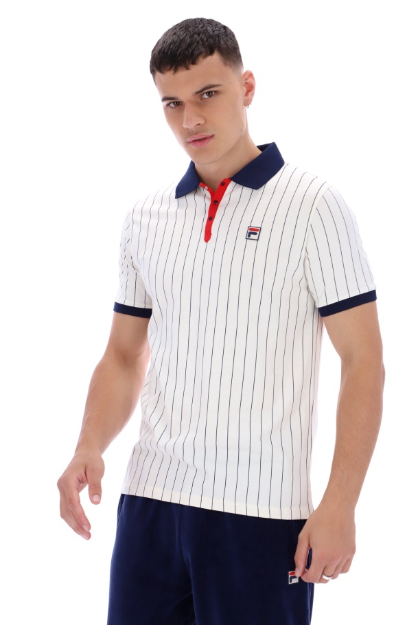 BB1 Classic Vintage Fila UK Striped Polo