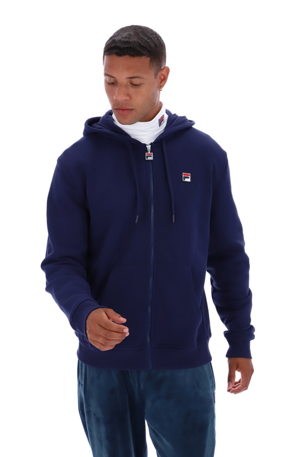 Lucian Essential Hoodie With Ribbed Side Panels Fila UK