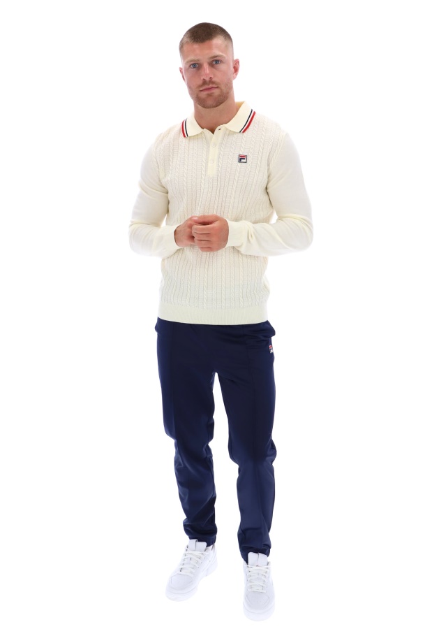 Platon Cable Knit Polo Fila UK