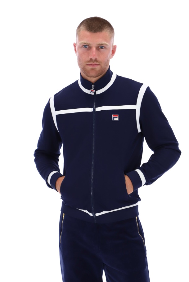 Fila UK Nate Laid On Stripe Track Jacket