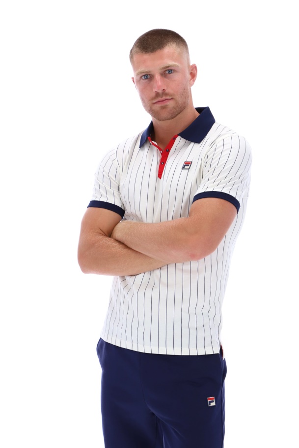BB1 Fila UK Classic Vintage Striped Polo
