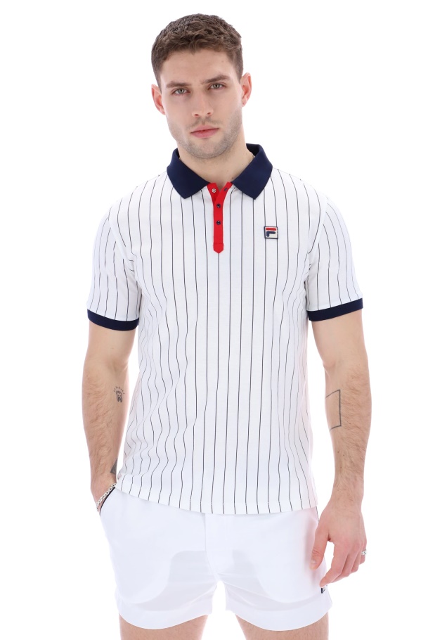 BB1 Classic Vintage Fashion Fila UK Striped Polo
