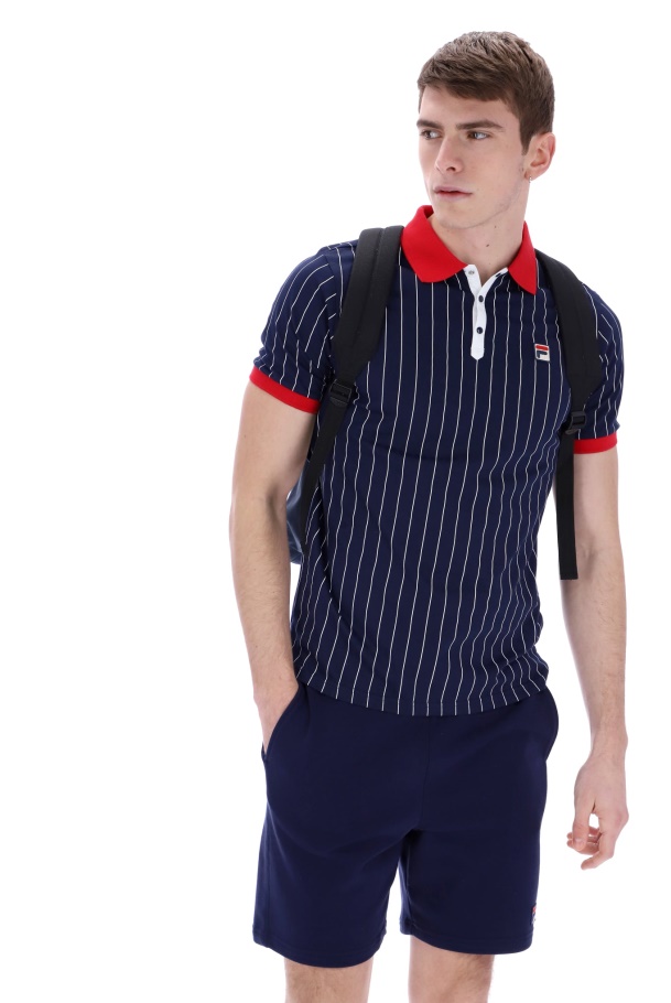Fila UK Fashion BB1 Classic Vintage Striped Polo